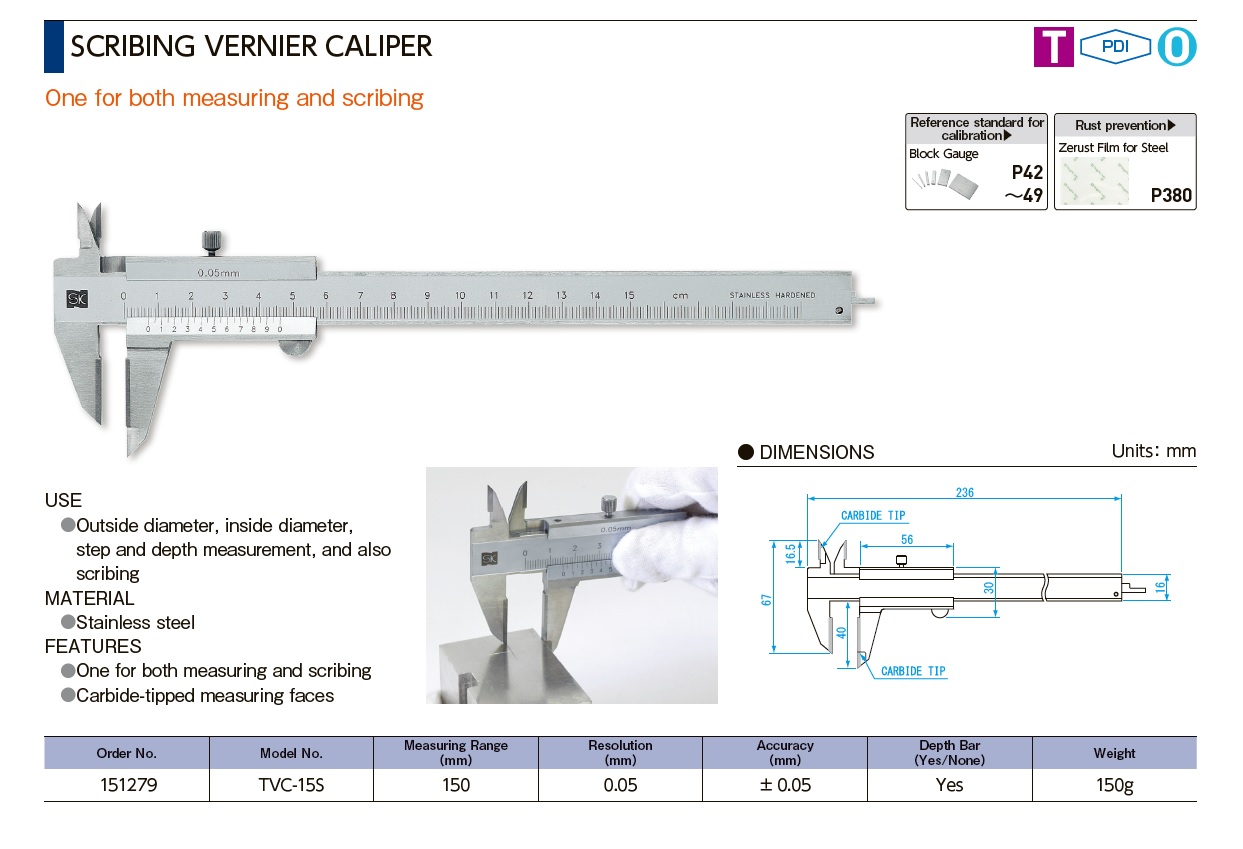 Ichiban Precision Sdn Bhd SK SK Scribing Vernier Caliper